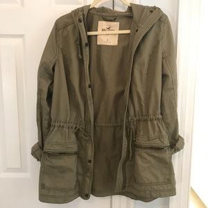 hooded army jacket